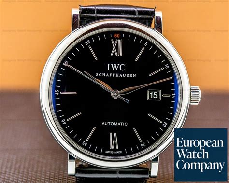 iwc portofino black dial